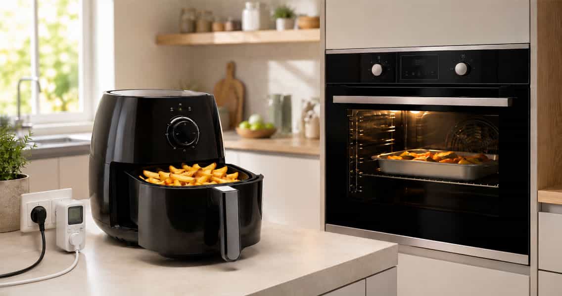 Airfryer oder Backofen: Was verbraucht wirklich weniger Strom?